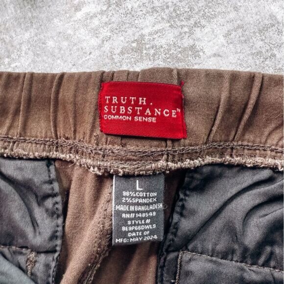 Truth Substance Cargo Jogger Brown Size Large - Picture 6 of 7